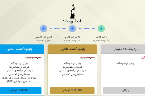 فروش بلیط برای شرکت در کارگاه‌ها و سخنرانی‌های تخصصی دهمین جشنواره بازی‌های رایانه‌ای فجر